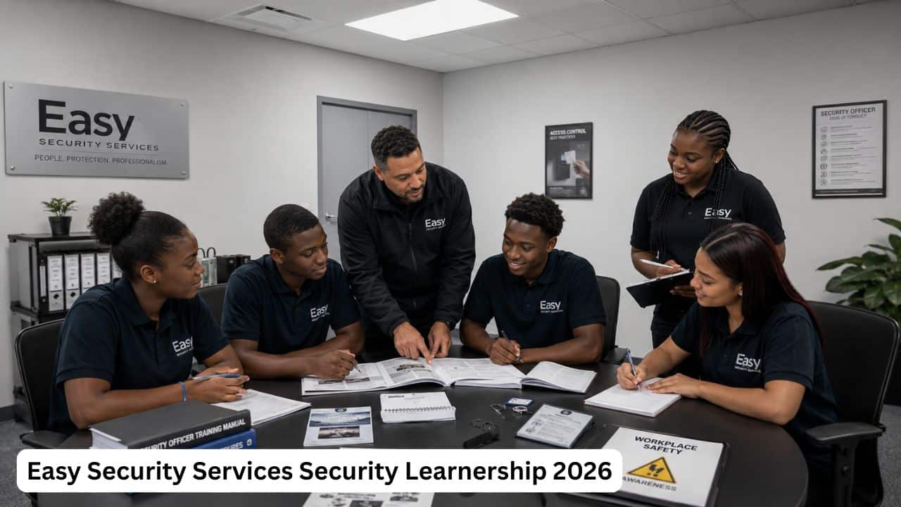 Young South African candidates preparing for the Easy Security Services Security Learnership 2026