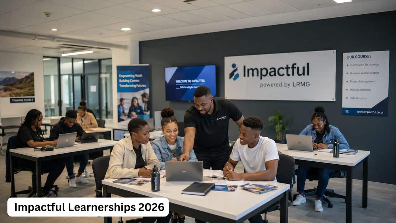 Young South African learners gaining workplace-ready skills during Impactful Learnerships 2026.