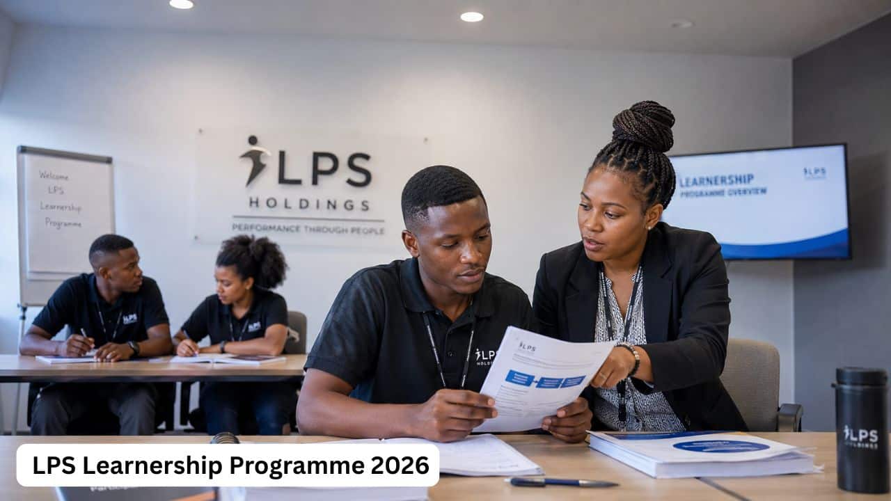 Young South African learner gaining workplace training through the LPS Learnership Programme 2026.