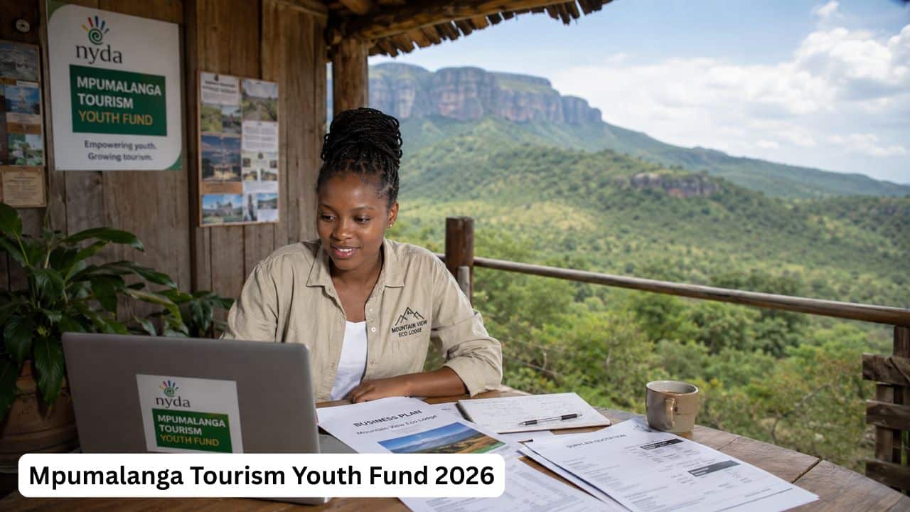 Young South African tourism entrepreneur applying for the Mpumalanga Tourism Youth Fund 2026.