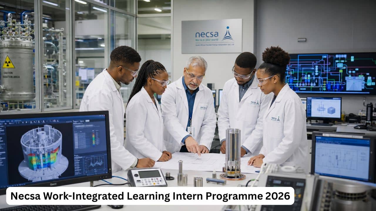 Young South African STEM graduates gaining work-integrated learning experience at Necsa