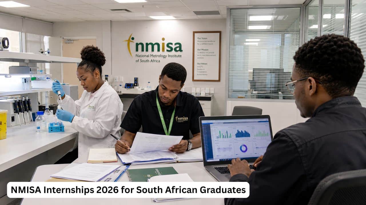 South African graduates gaining workplace experience through NMISA internships in science and IT