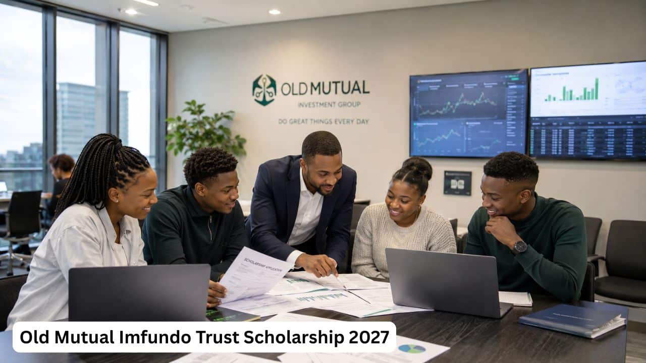 South African university students preparing Old Mutual Imfundo Trust Scholarship applications