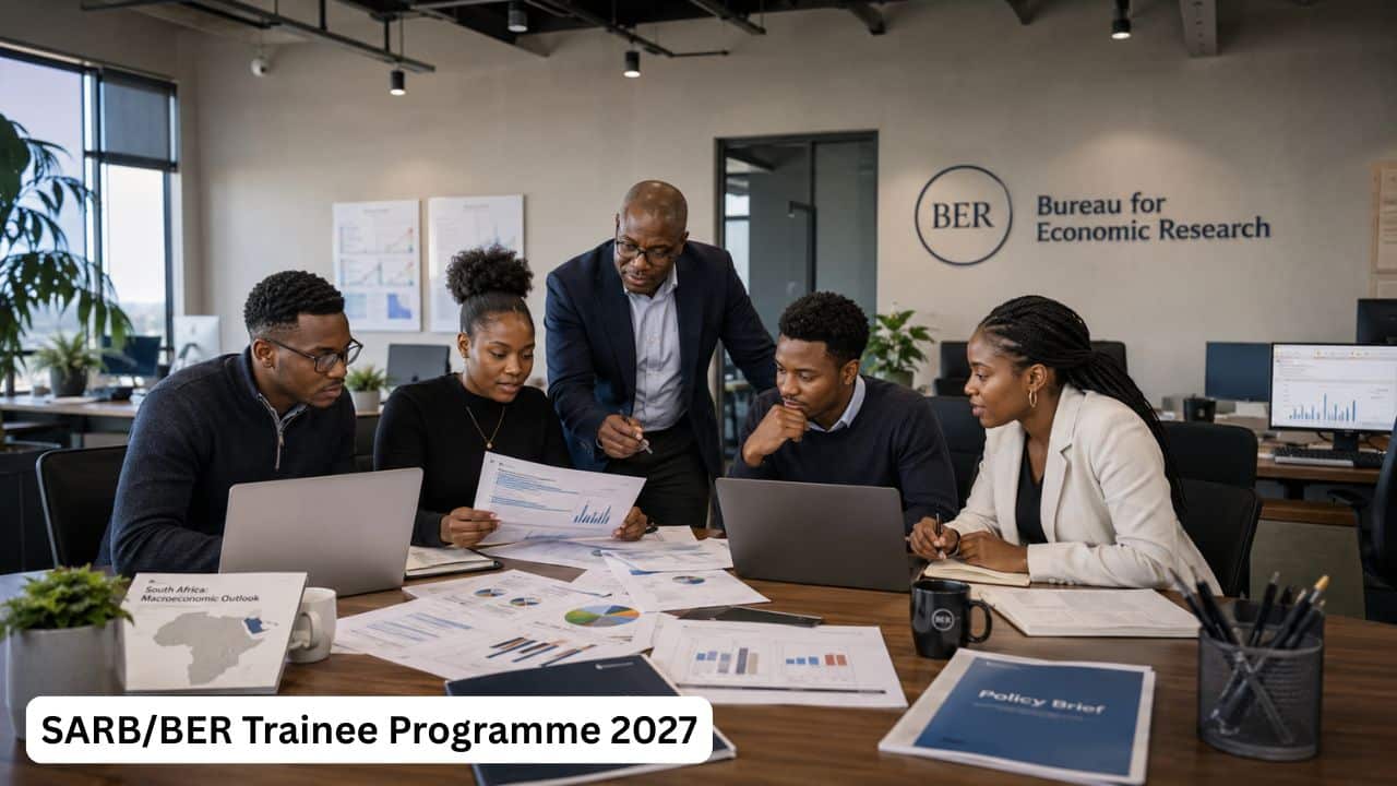 Young South African economics graduates preparing for the SARB BER Trainee Programme 2027
