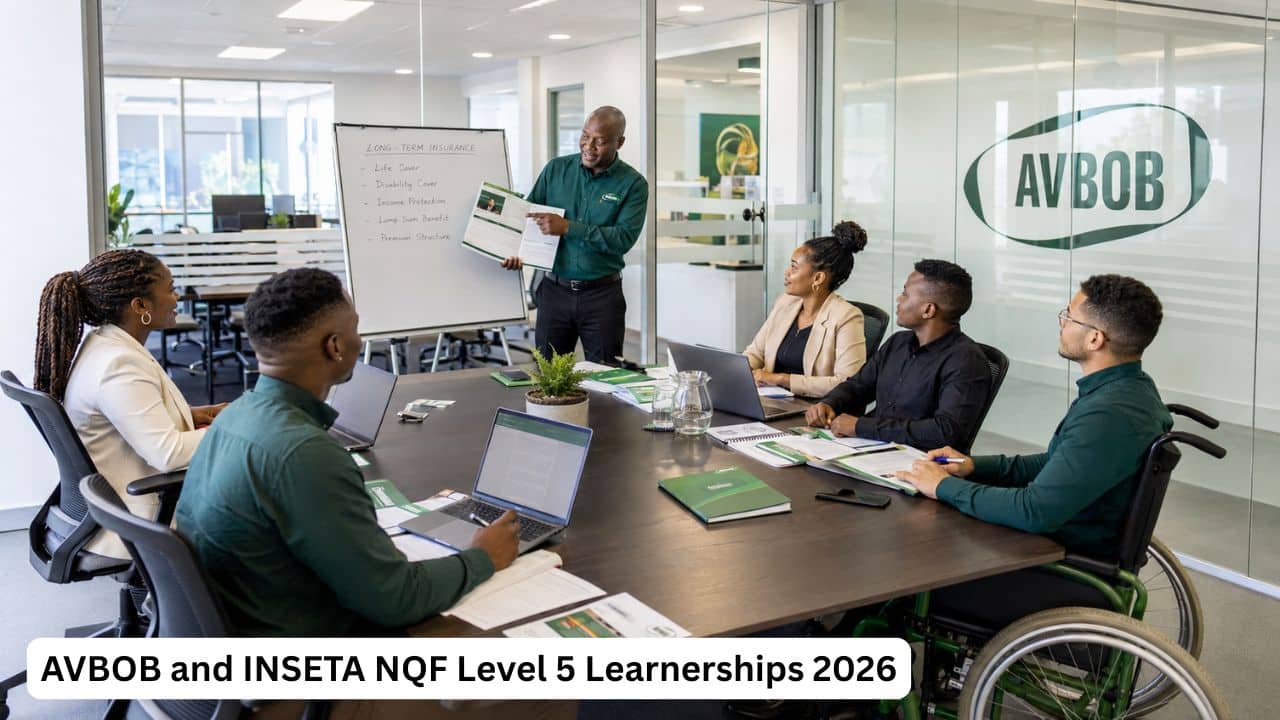 South African youth attending the AVBOB and INSETA Long-Term Insurance Adviser Learnership Programme 2026