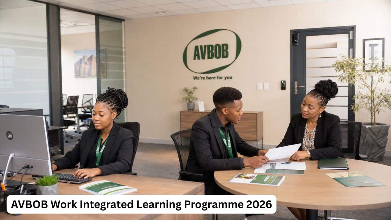 Young South African graduates completing the AVBOB Work Integrated Learning Programme in a professional office
