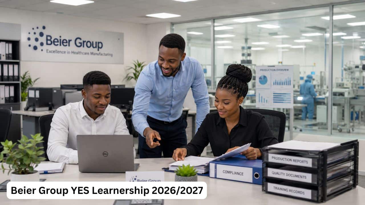Young South African Business Administration graduates taking part in the Beier Group YES Learnership programme.