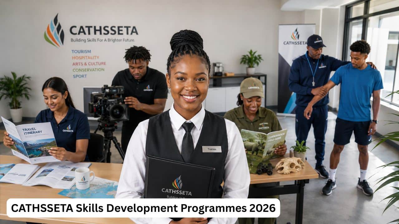 Young South African trainees developing hospitality, tourism, arts, conservation and sport skills through CATHSSETA programmes