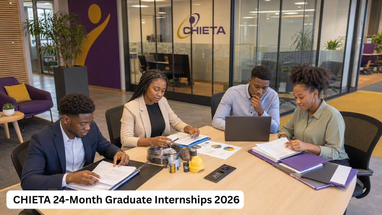 South African graduates preparing for CHIETA internships in administration, supply chain, research and human resources