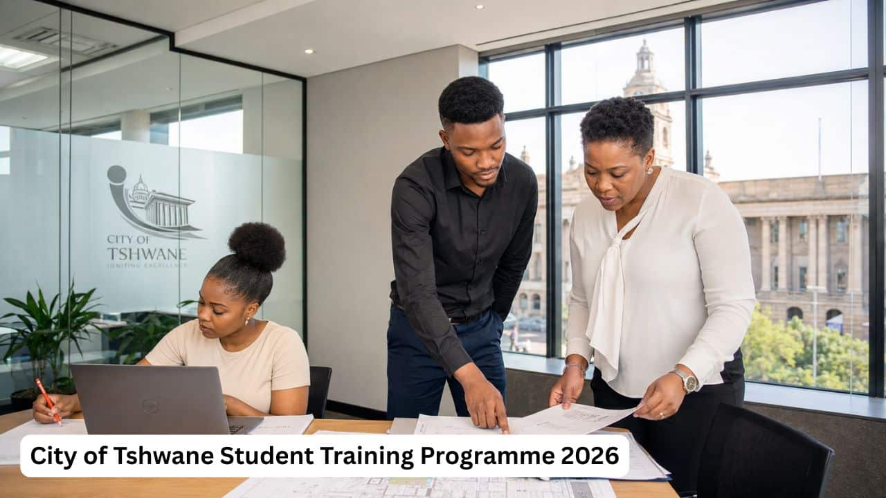 City of Tshwane internships students receiving supervised workplace training from municipal mentors