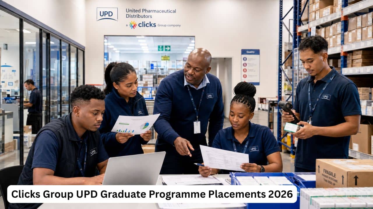 South African graduates gaining experience in supply chain, finance, operations and workplace safety through the Clicks Group UPD Graduate Programme.