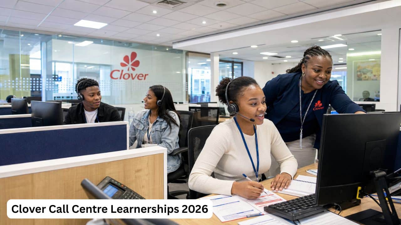 Young South African Clover call centre learner receiving practical customer-service and order-capturing training
