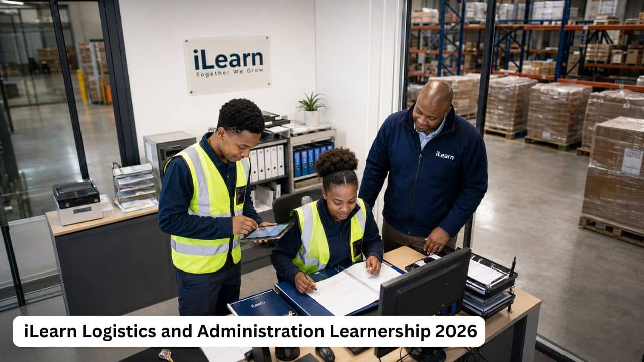 Young South African learners gaining logistics and administration experience through iLearn