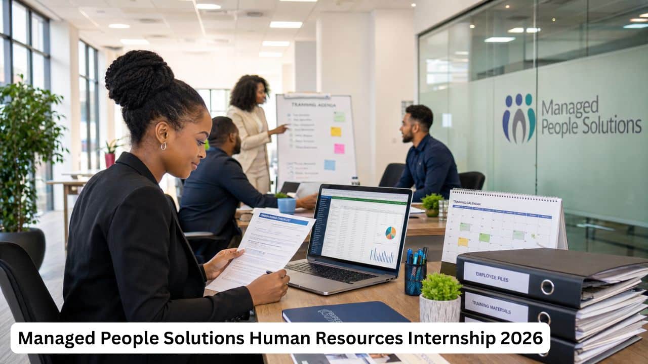South African graduate completing Human Resources administration during the Managed People Solutions Internship 2026