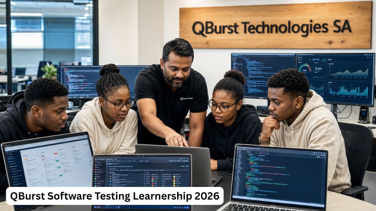 QBurst Software Testing Learnership 2026 participants learning functional testing, automation and quality engineering.