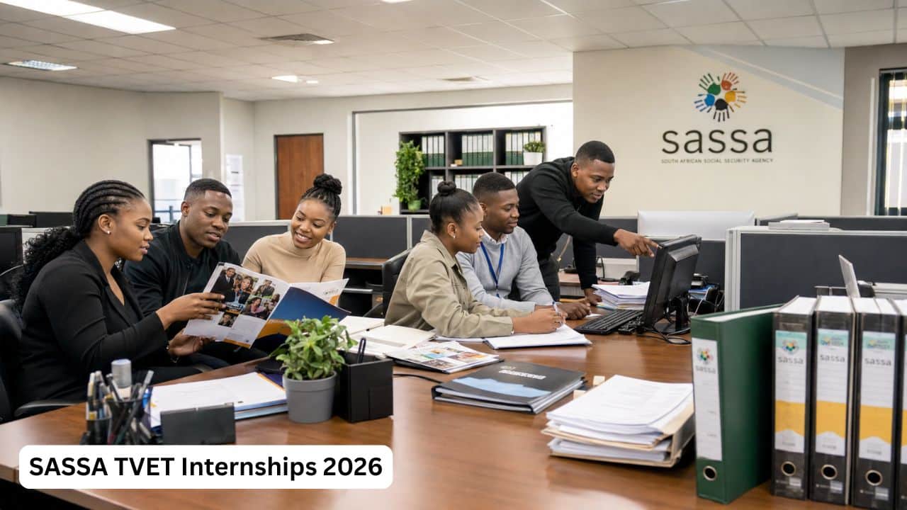 SASSA TVET internships for N6 graduates in communications, marketing, fraud and risk management