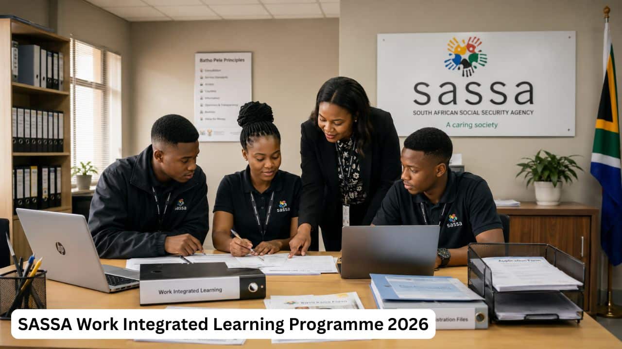 Young South African Technical and Vocational Education and Training learners applying for the SASSA Work Integrated Learning Programme.