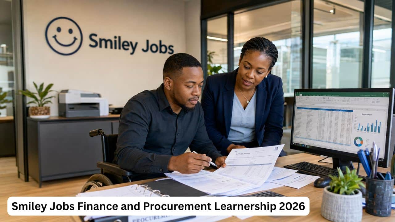 Smiley Jobs Learnership 2026 for candidates with disabilities in Finance and Procurement Support
