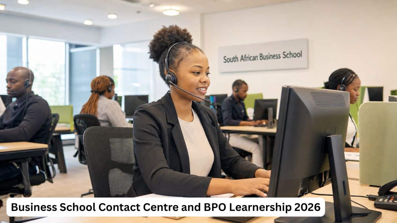 South African learner completing customer-service training during the Contact Centre and BPO Learnership 2026