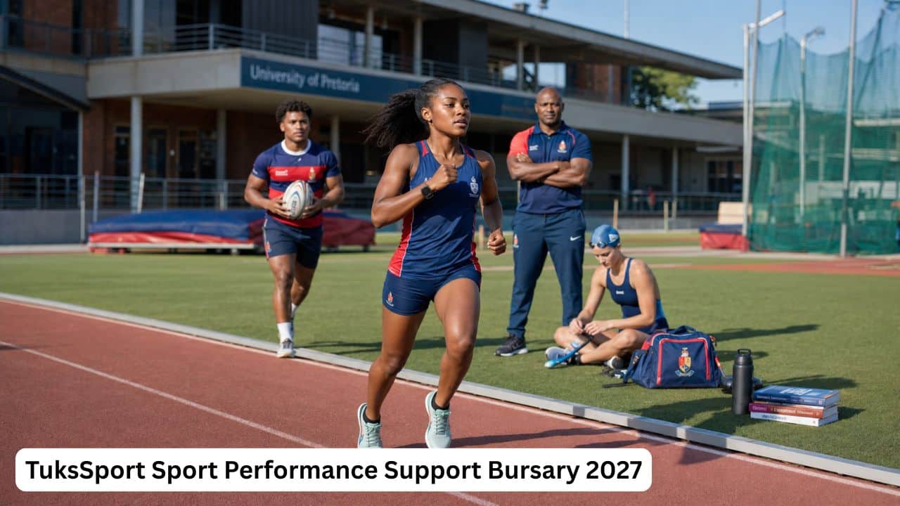 South African student-athletes training for the TuksSport Sport Performance Support Bursary 2027