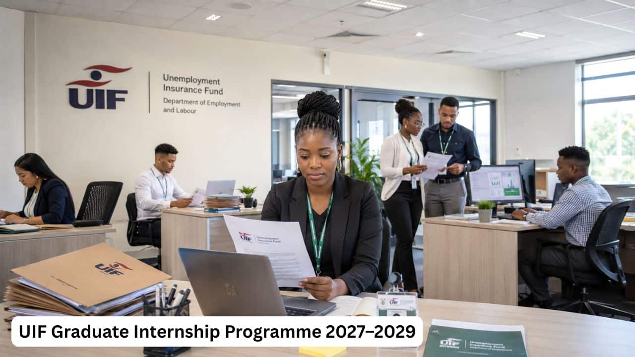 Young South African graduates gaining workplace experience through the UIF Graduate Internship Programme