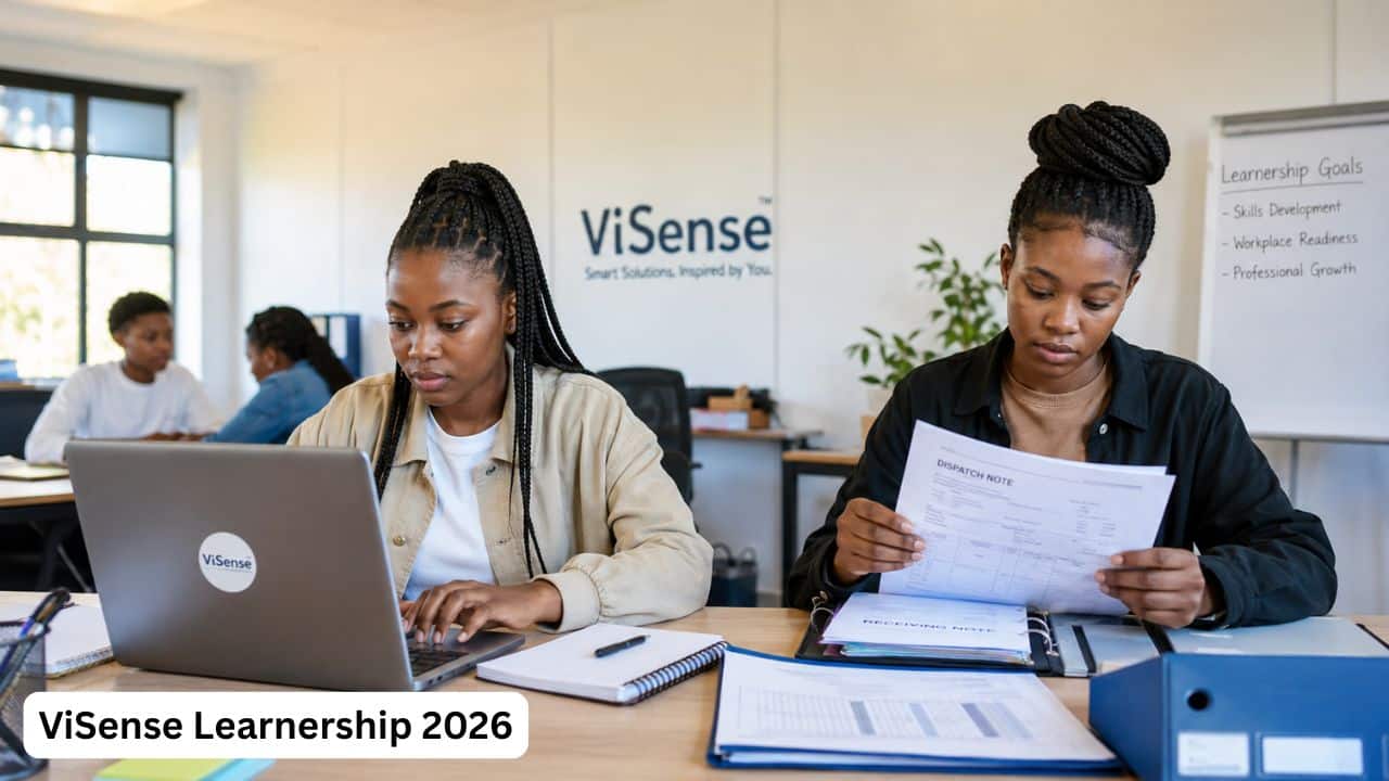 Young South African women taking part in a ViSense online workplace learnership.