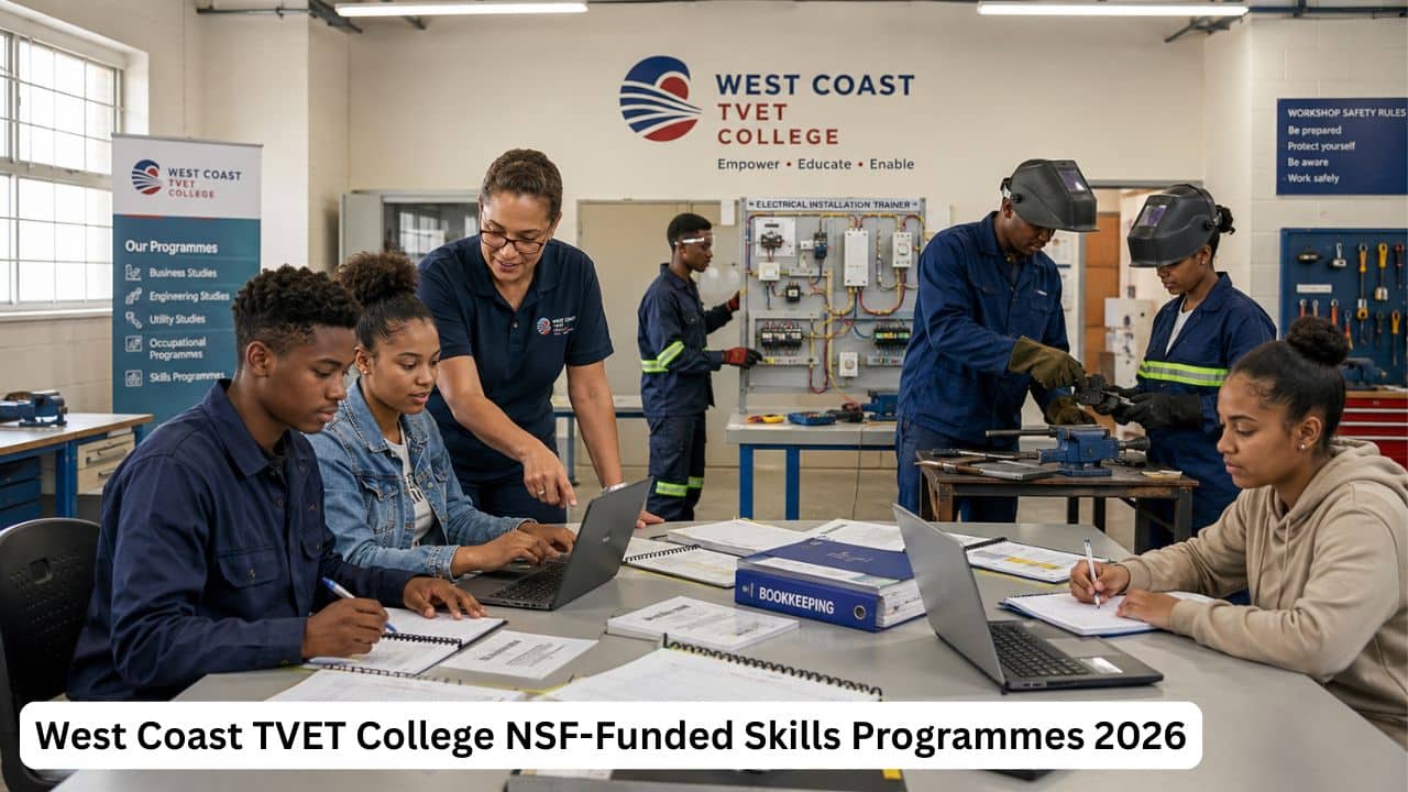 Young South African students attending West Coast TVET College NSF-funded skills training