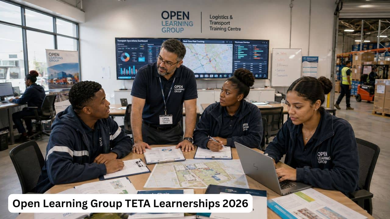 South African learners completing Open Learning Group TETA-linked logistics and transport training